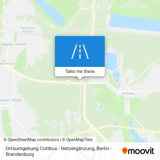 Карта Ortsumgehung Cottbus - Netzergänzung