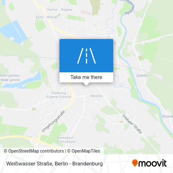 Weißwasser Straße map