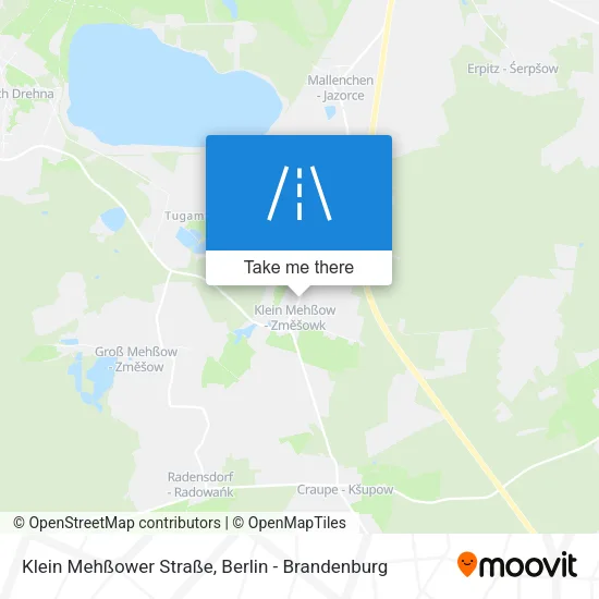 Карта Klein Mehßower Straße