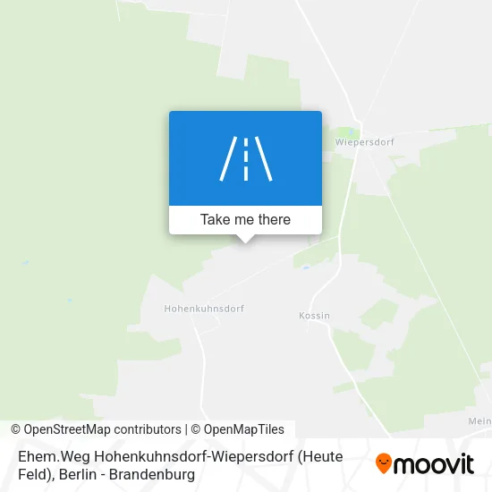 Карта Ehem.Weg Hohenkuhnsdorf-Wiepersdorf (Heute Feld)