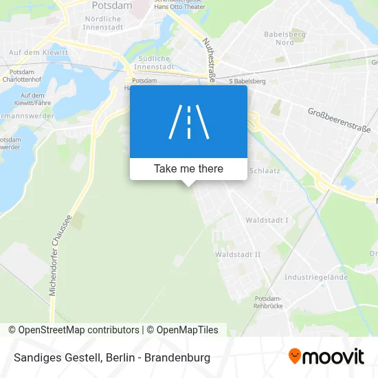 Sandiges Gestell map