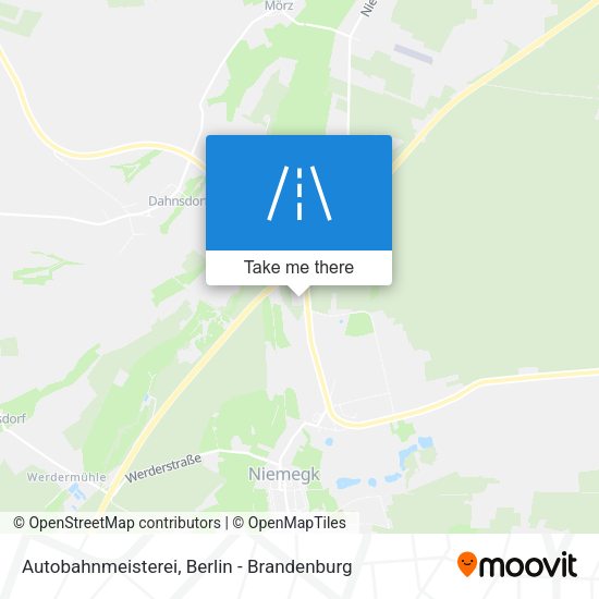 Autobahnmeisterei map