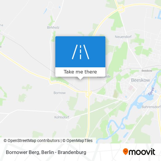 Bornower Berg map