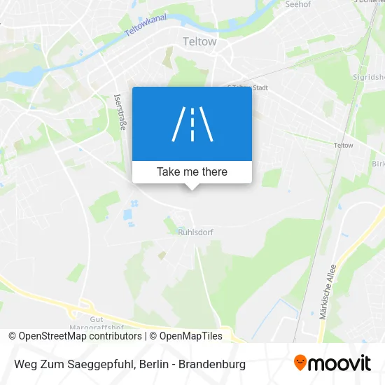 Карта Weg Zum Saeggepfuhl