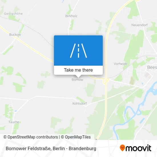 Bornower Feldstraße map
