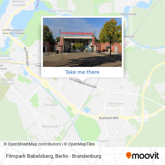 Filmpark Babelsberg map