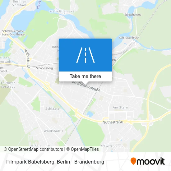 Карта Filmpark Babelsberg