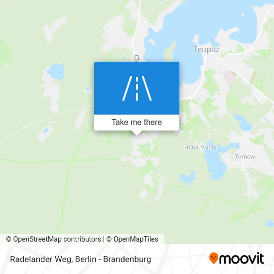Карта Radelander Weg