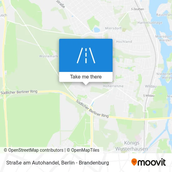 Карта Straße am Autohandel