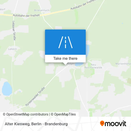 Карта Alter Kiesweg
