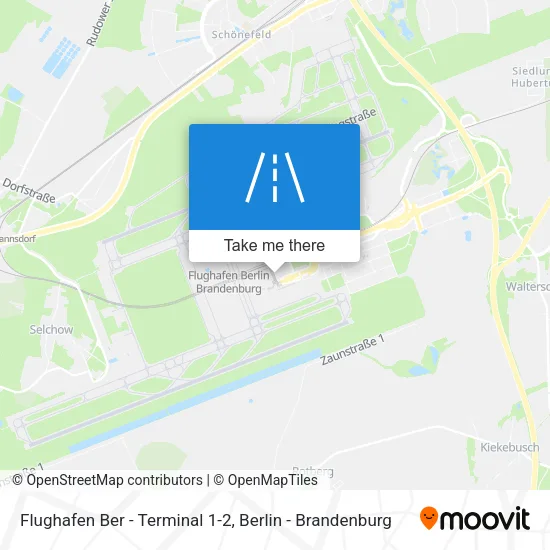 Карта Flughafen Ber - Terminal 1-2