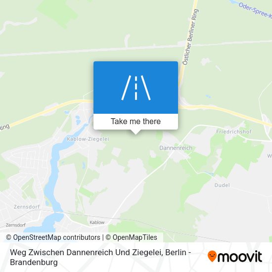 Weg Zwischen Dannenreich Und Ziegelei map