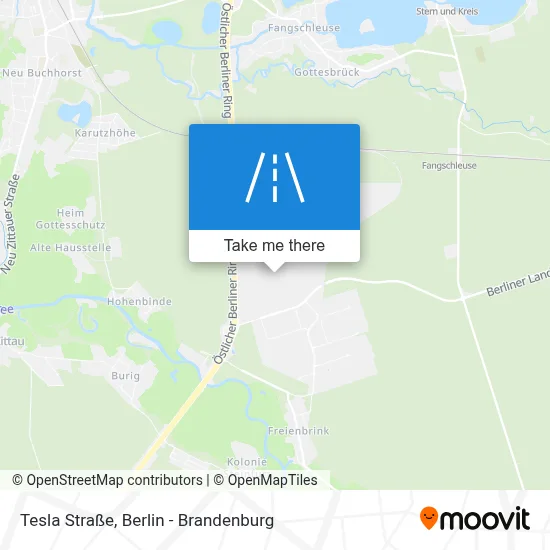 Tesla Straße map