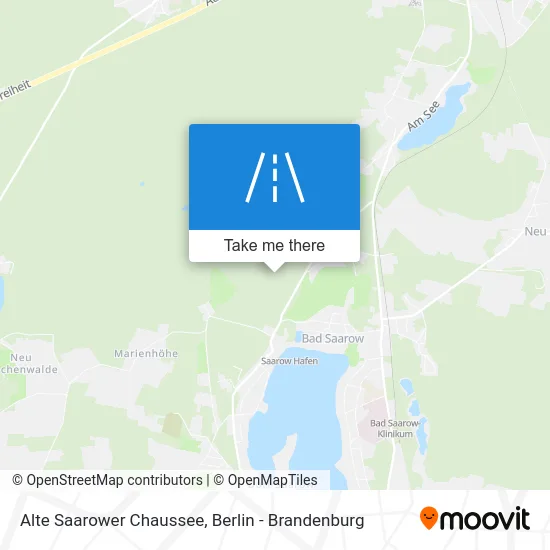 Alte Saarower Chaussee map