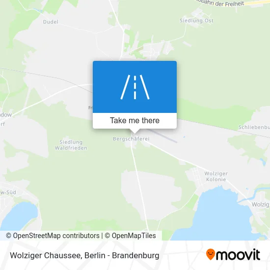 Wolziger Chaussee map