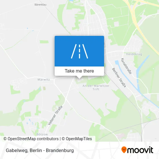 Карта Gabelweg