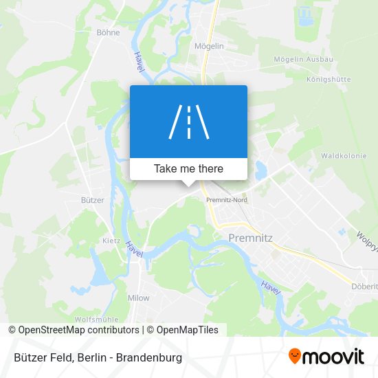 Bützer Feld map