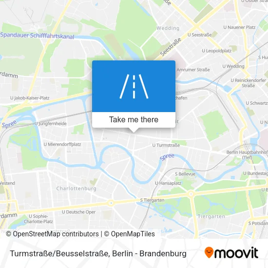 Карта Turmstraße/Beusselstraße