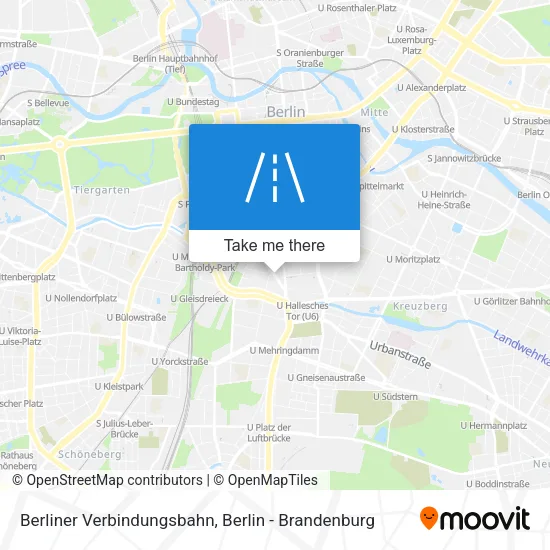 Карта Berliner Verbindungsbahn