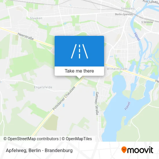 Карта Apfelweg