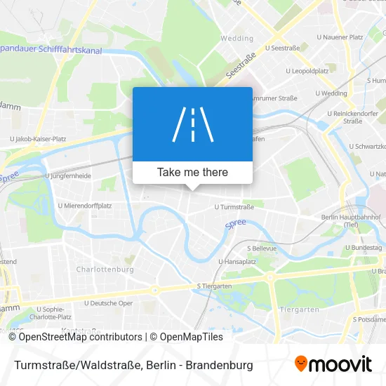 Карта Turmstraße/Waldstraße