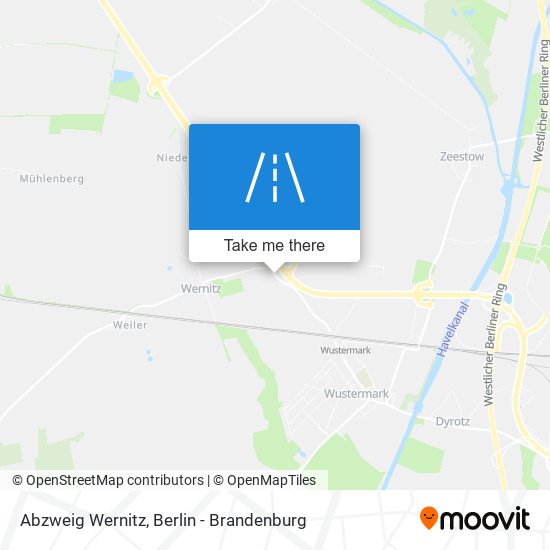 Abzweig Wernitz map