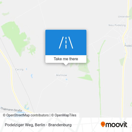 Podelziger Weg map
