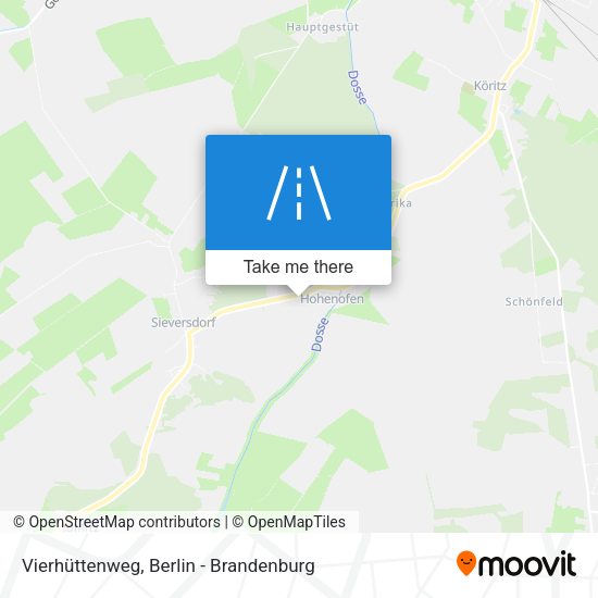 Vierhüttenweg map