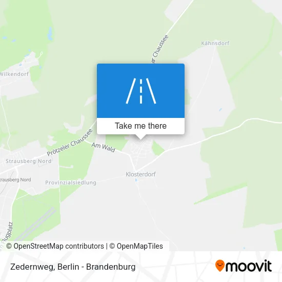 Карта Zedernweg