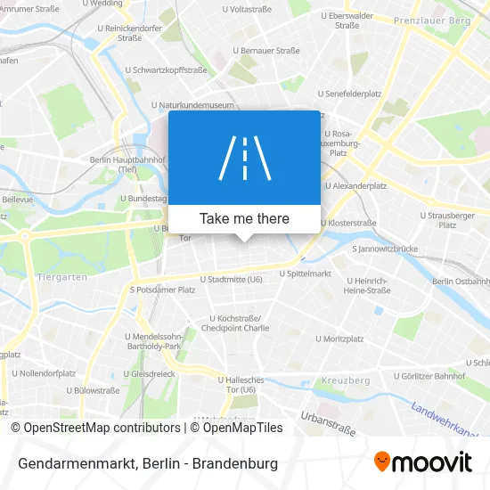 Gendarmenmarkt map