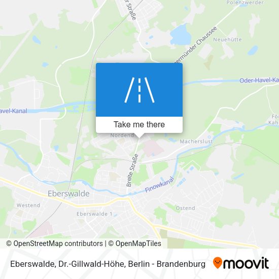 Eberswalde, Dr.-Gillwald-Höhe map