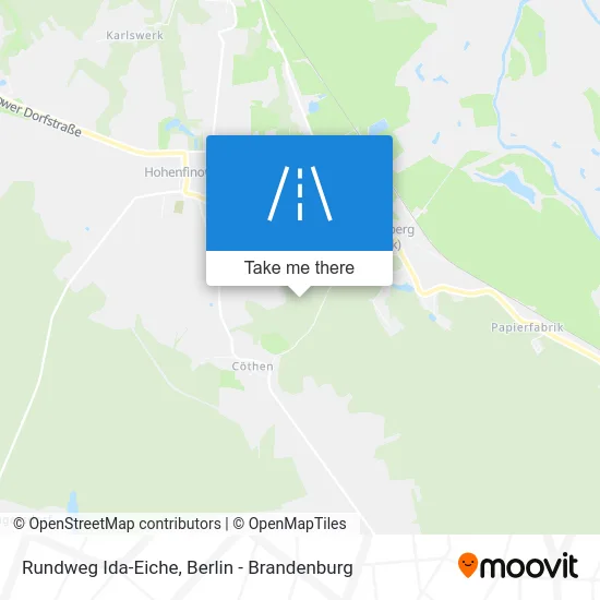 Rundweg Ida-Eiche map