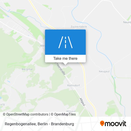Regenbogenallee map