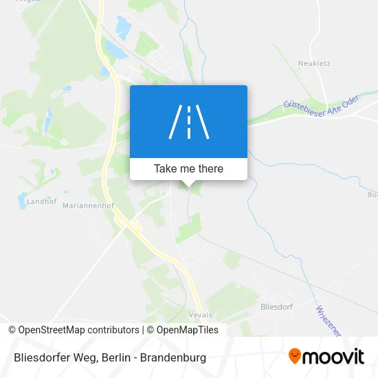 Карта Bliesdorfer Weg