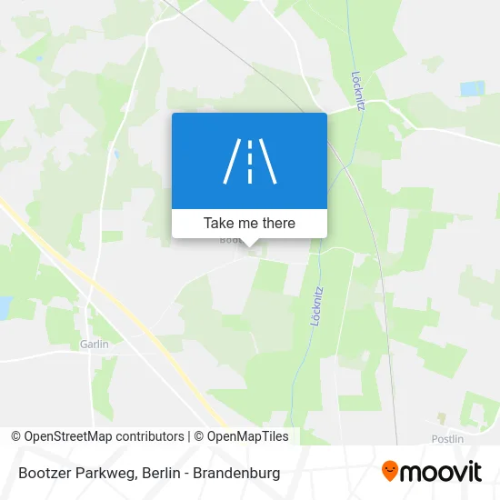 Bootzer Parkweg map