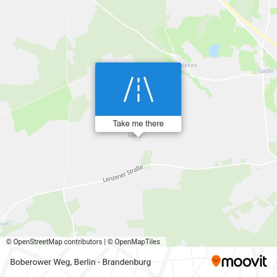 Boberower Weg map