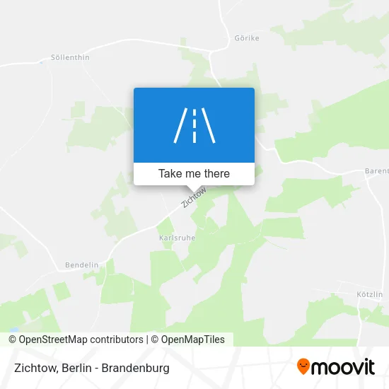 Карта Zichtow
