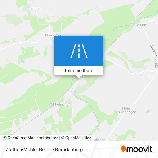 Ziethen-Mühle map