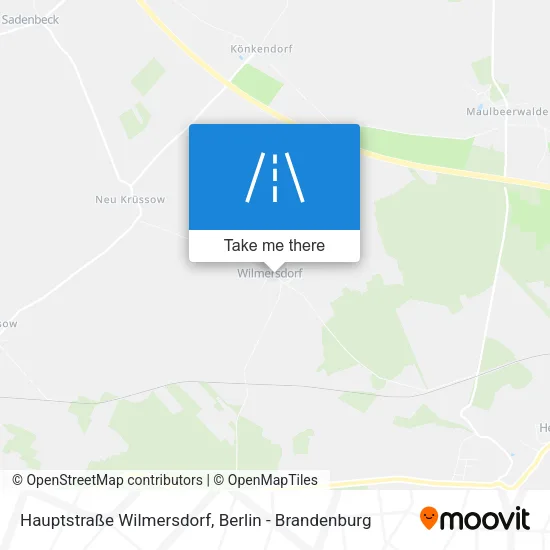 Карта Hauptstraße Wilmersdorf
