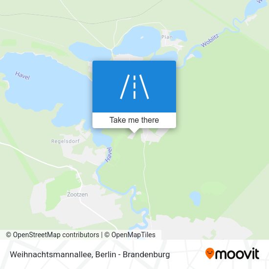 Weihnachtsmannallee map
