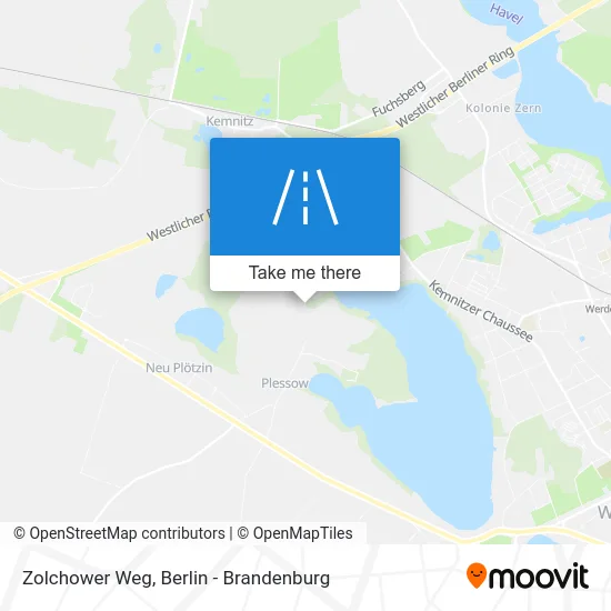 Zolchower Weg map