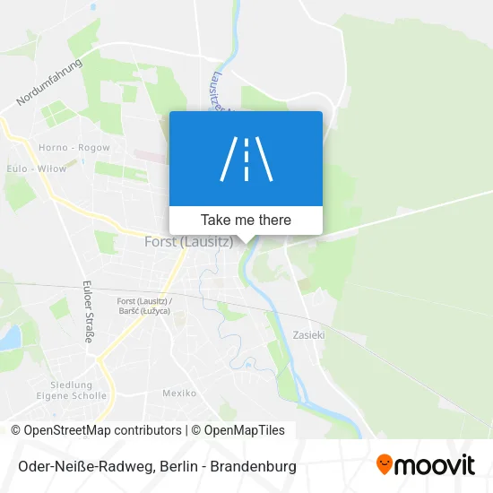 Карта Oder-Neiße-Radweg