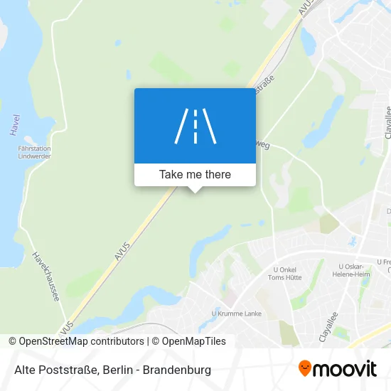 Карта Alte Poststraße
