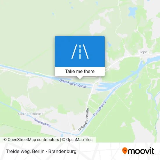 Карта Treidelweg