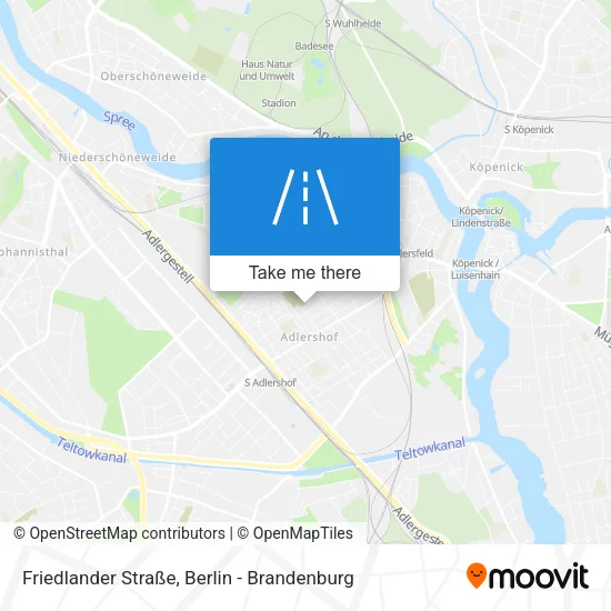 Карта Friedlander Straße