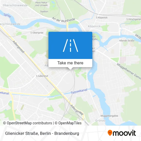 Карта Glienicker Straße