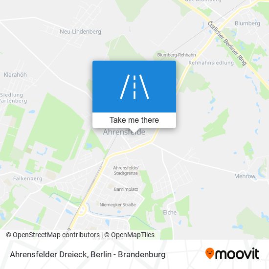 Ahrensfelder Dreieck map