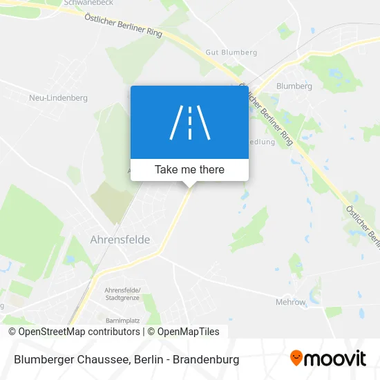 Blumberger Chaussee map