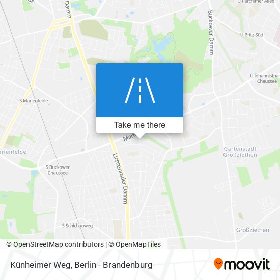Künheimer Weg map
