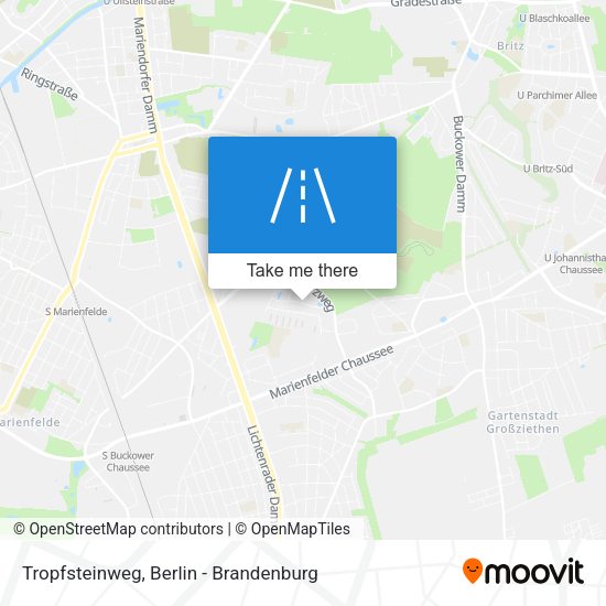 Tropfsteinweg map